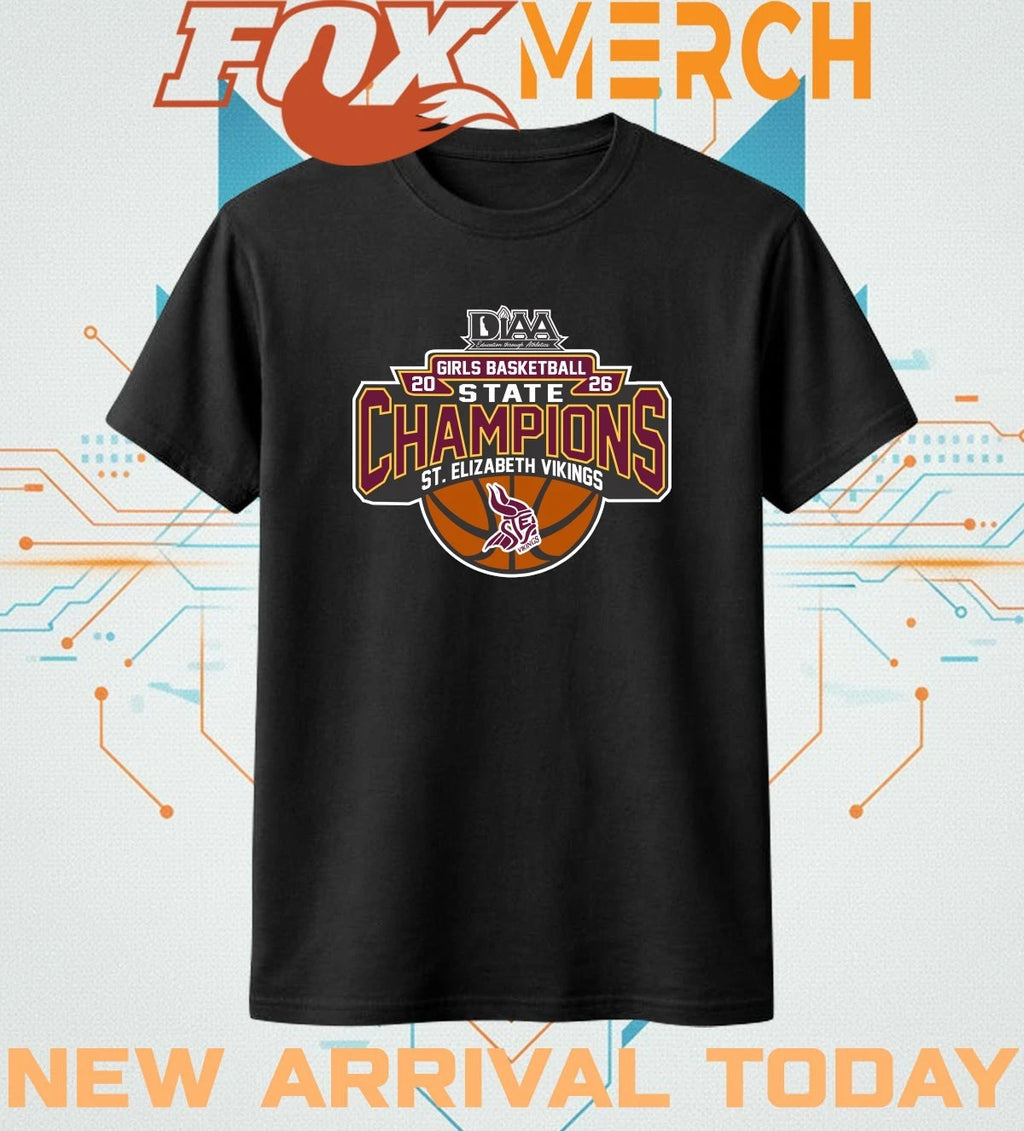 St. Elizabeth Vikings 2026 Girls Basketball State Champions t-shirt
