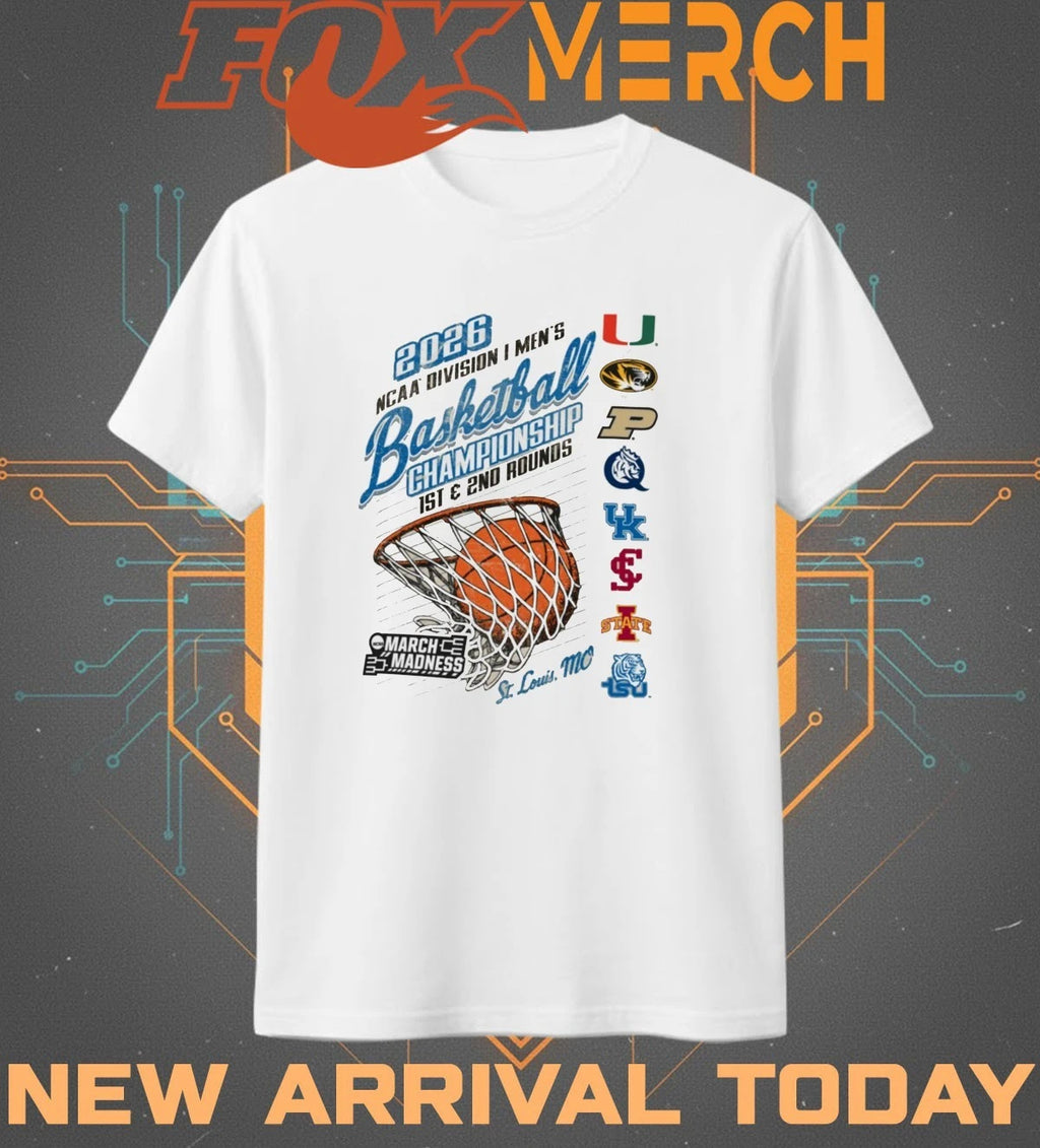 St. Louis, Mo 2026 NCAA Division I Men’s Basketball Championship 1st &amp; 2nd Rounds March Madness shirt