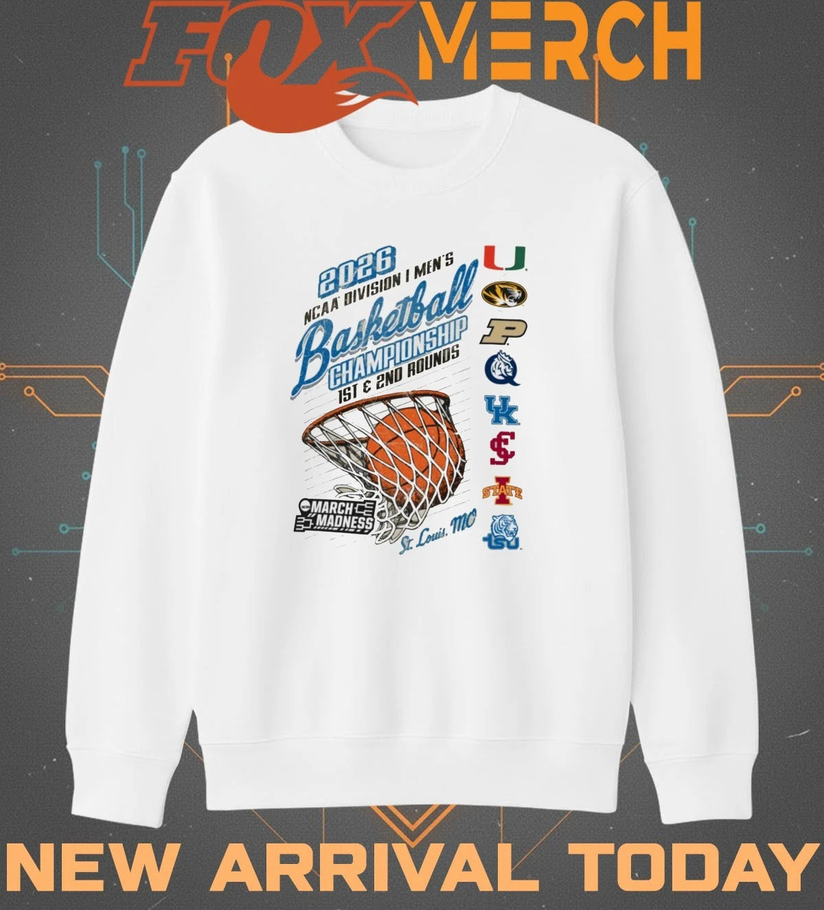 St. Louis, Mo 2026 NCAA Division I Men’s Basketball Championship 1st &amp; 2nd Rounds March Madness shirt