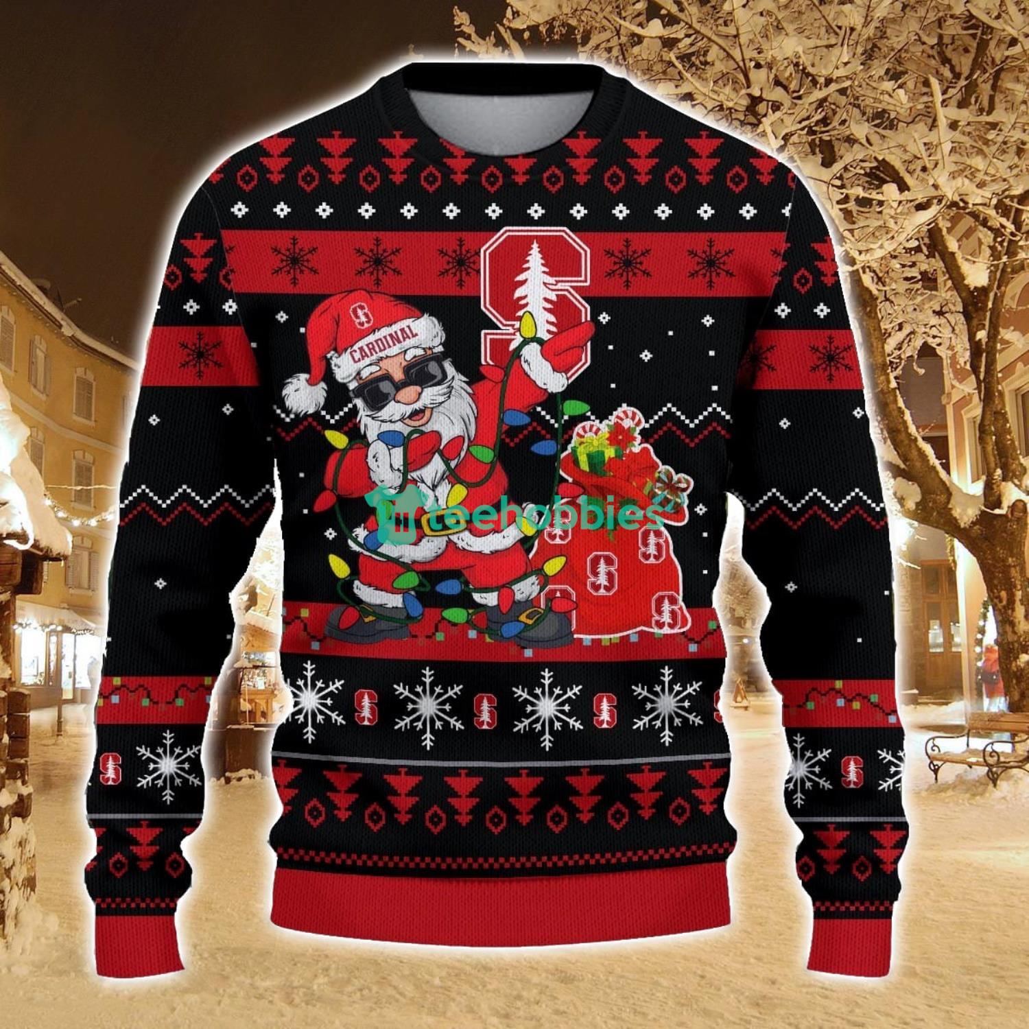 Stanford Cardinal Santa Claus Ugly Christmas Sweater All Printed Sweater For Fans Gift Ideas