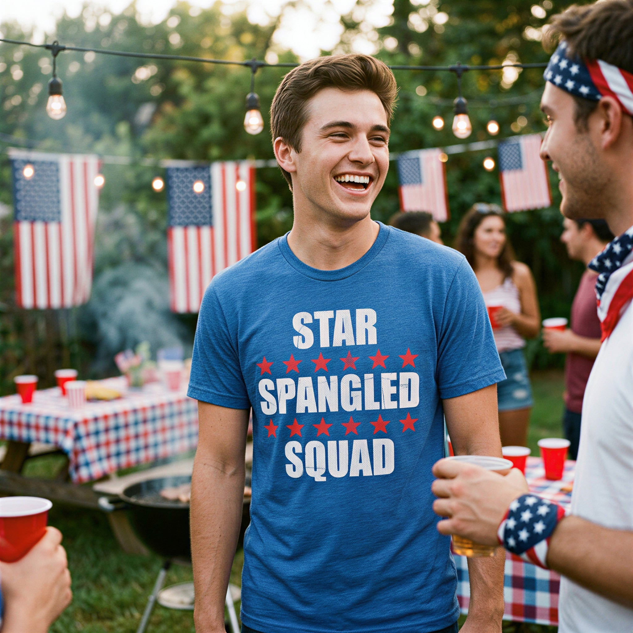 Star Spangled Squad Men's T Shirt