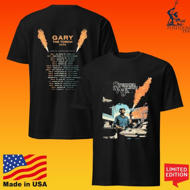 Stephen Wilson Jr. Gary The Torch Tour 2026 T-shirt
