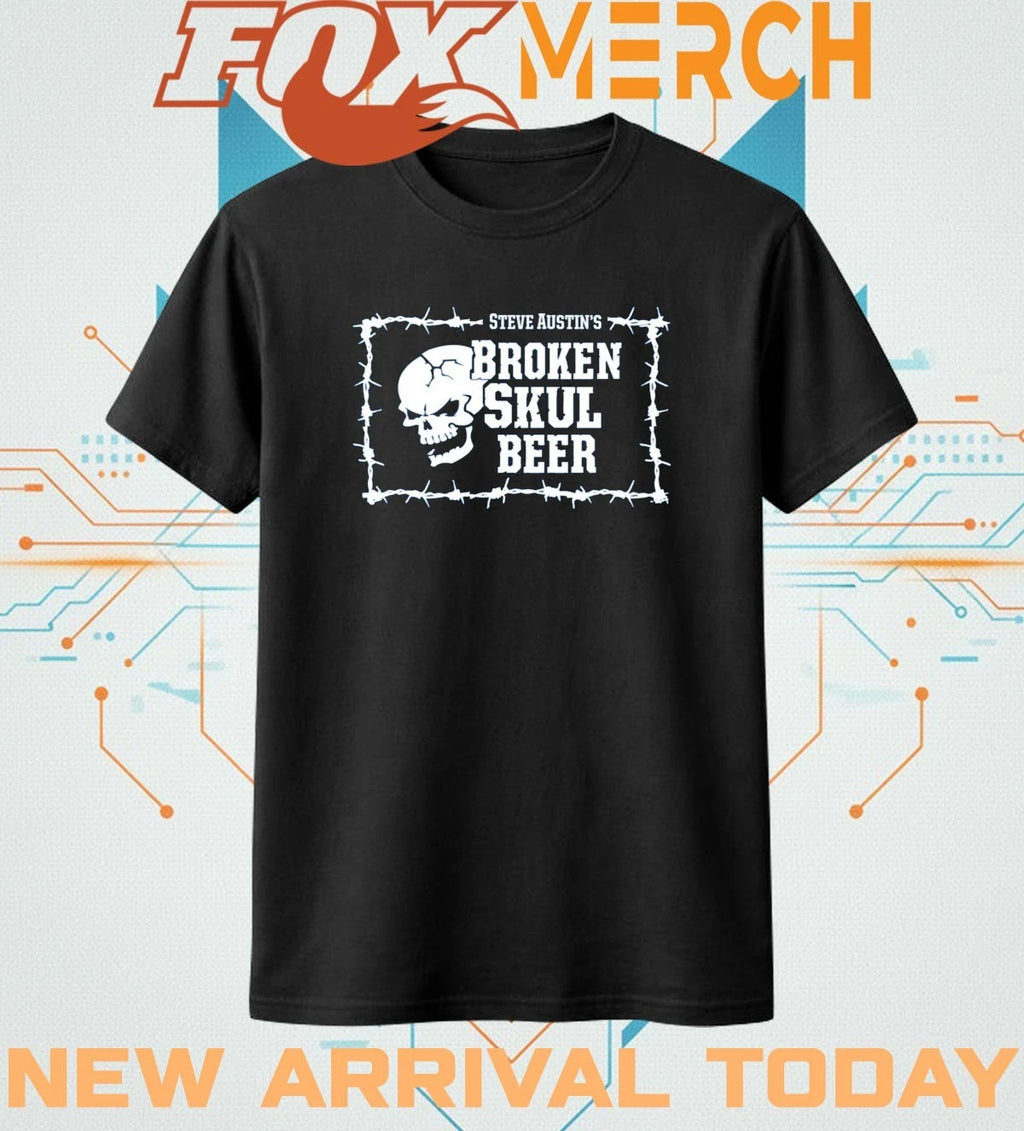 Steve austin’s broken skull beer t-shirt