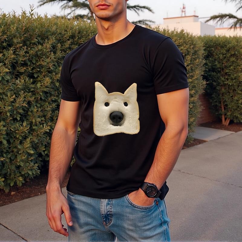 summer fashion casual cotton t shirt with 3d dog bread print animal pattern rib knit Hoodie, Sweatshirt | PodTeesHub.com