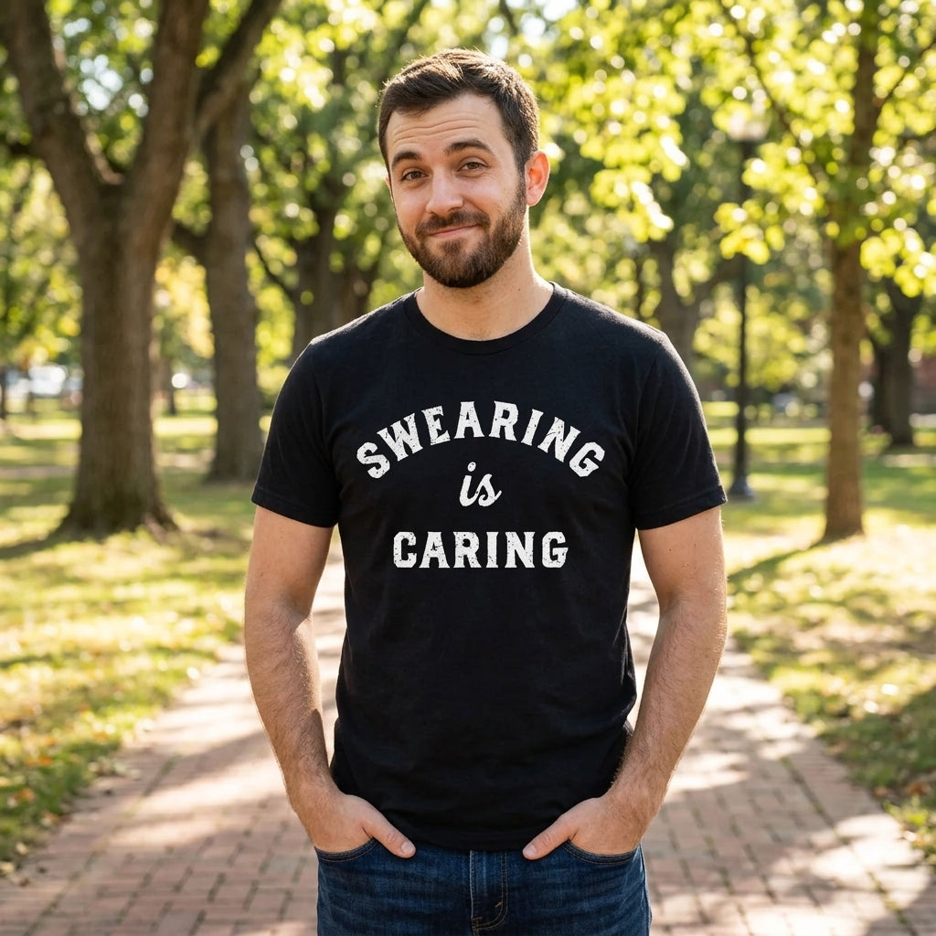 Swearing Is Caring Men's T Shirt