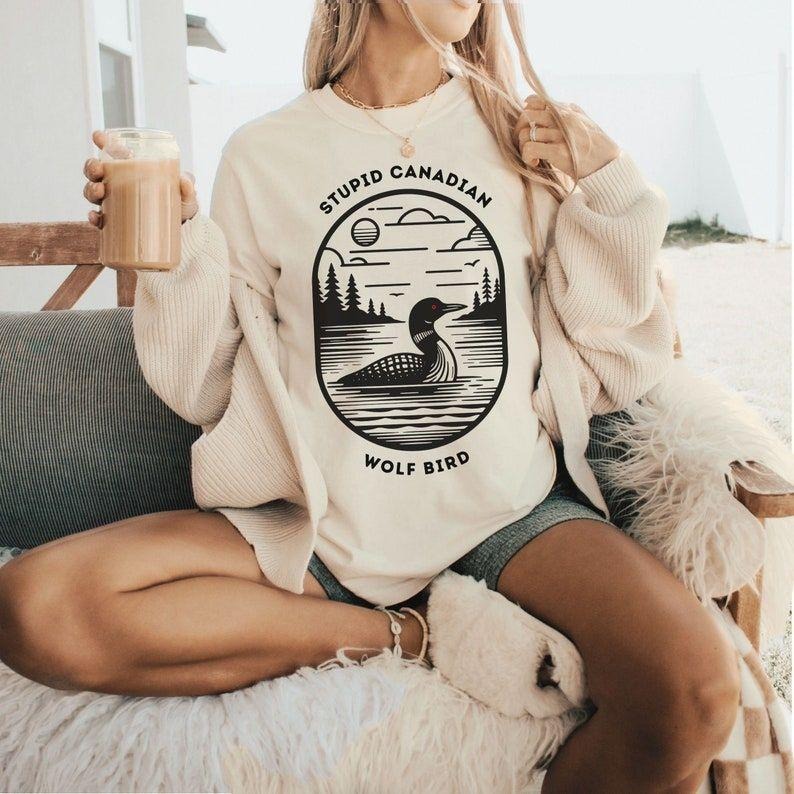 Wolf Bird - Custom Canadian Loon t-shirt/ sweatshirt Hoodie | PodTeesHub.com