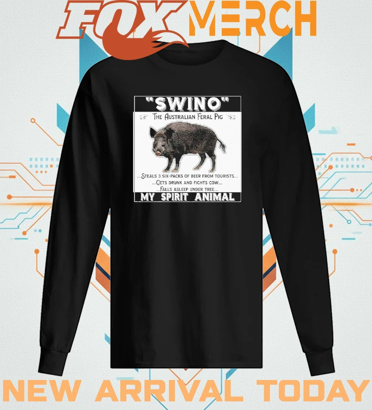 Swino the Australian feral pig my spirit animal t-shirt