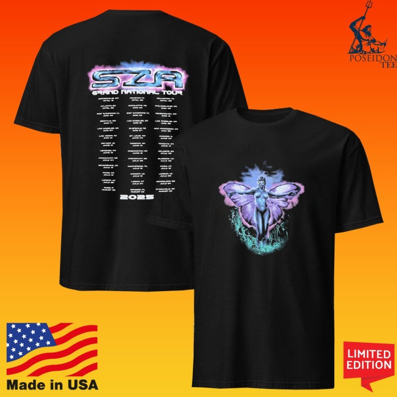 Sza Sos Grand National Tour Butterfly T-shirt