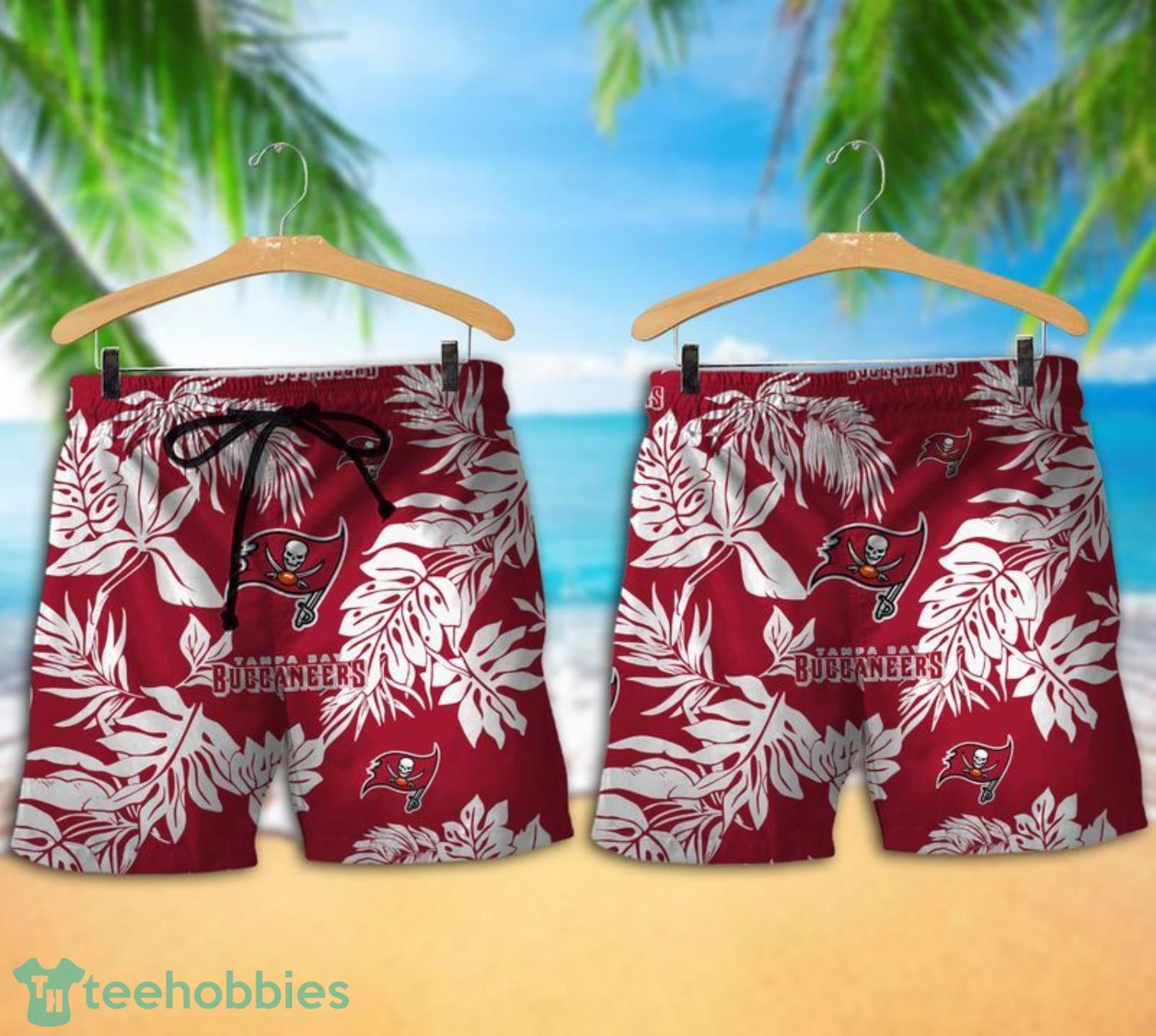 Tampa Bay Buccaneers Tropical Pattern Combo Hawaii Shirt and Shorts For Fans