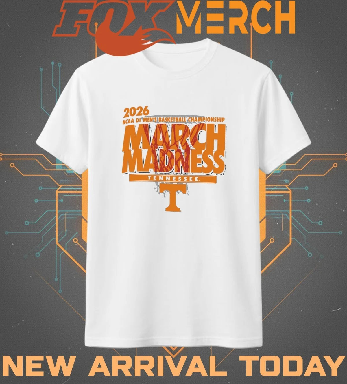 Tennessee Volunteers 2026 NCAA DI Men’s Basketball Championship March Madness shirt