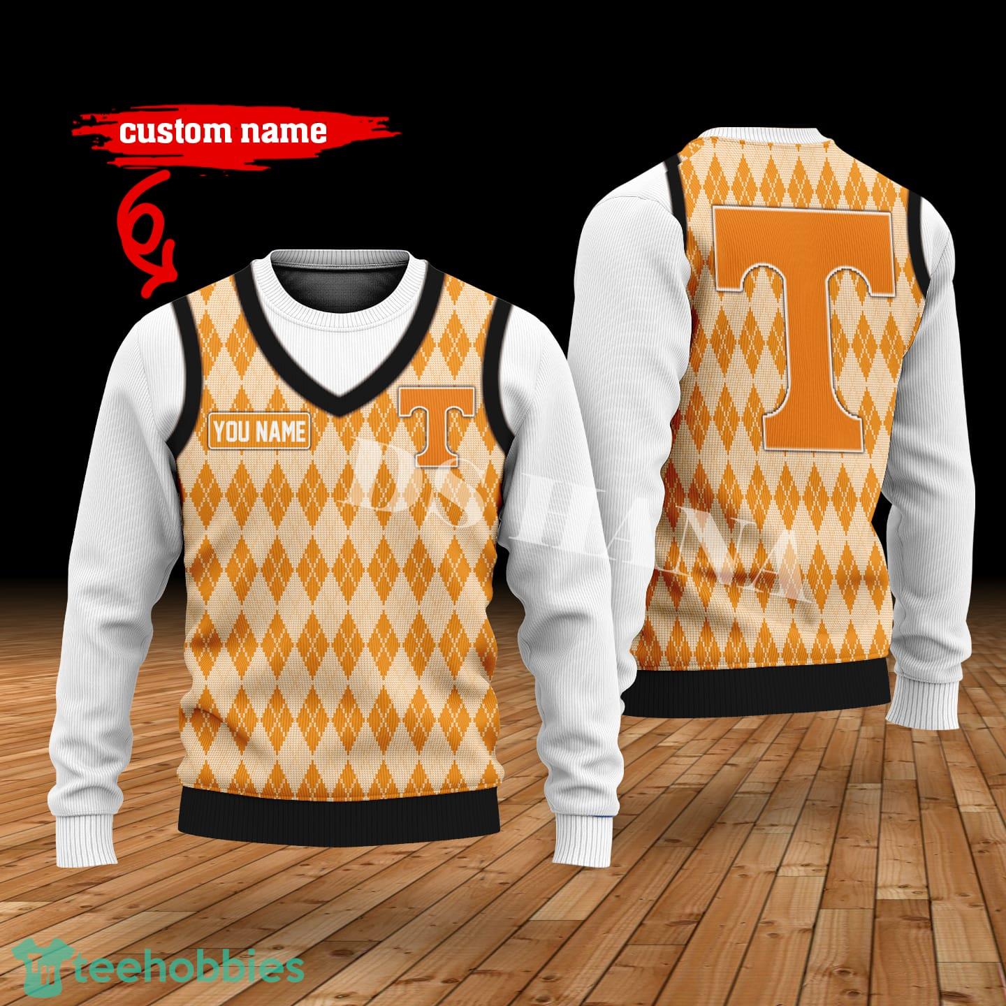 Tennessee Volunteers Custom Name New Style Sweater Ghile Style 3D Print Christmas Sweater