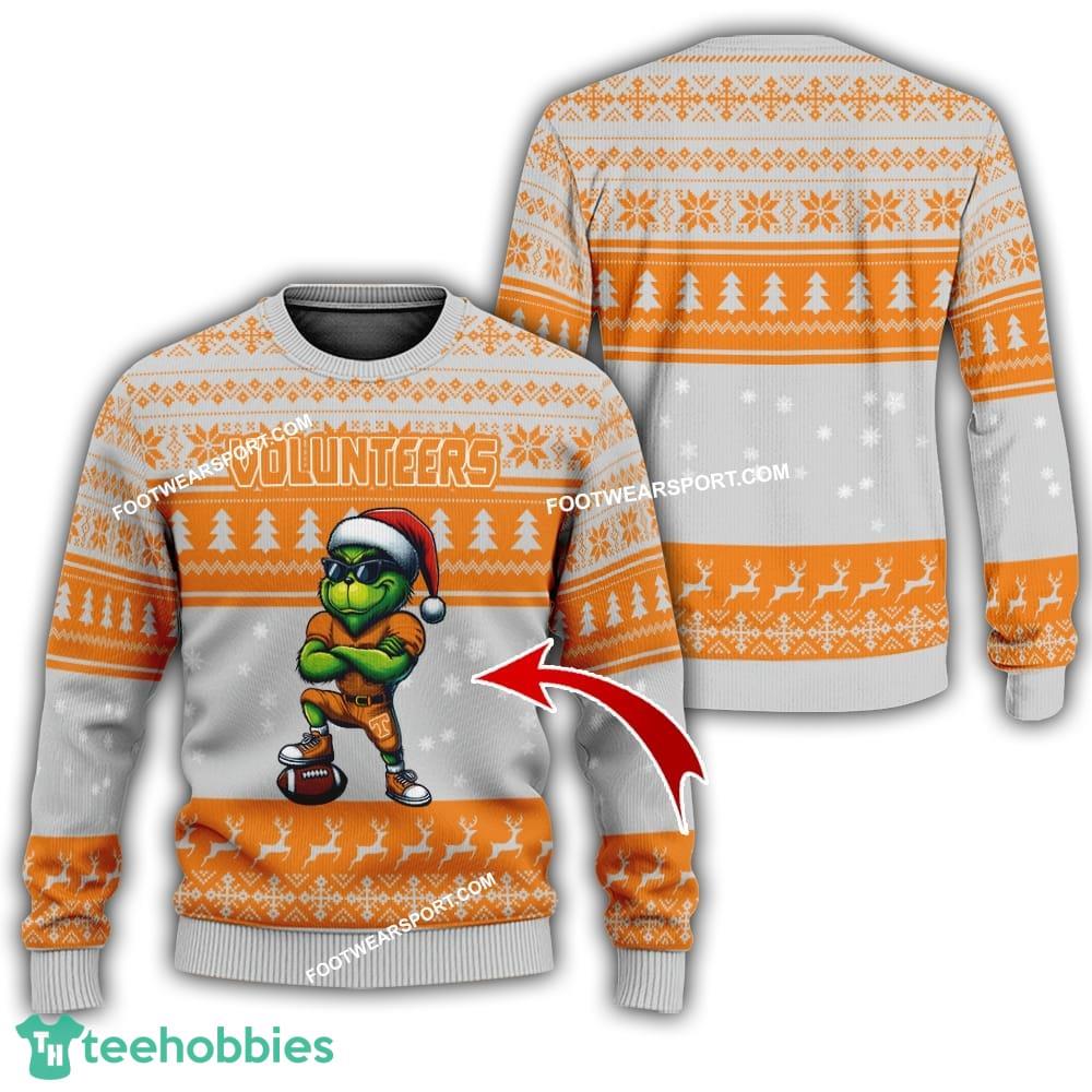 Tennessee Volunteers New Grinch Ugly Christmas Sweater Gift For Men And Women – Custom Number