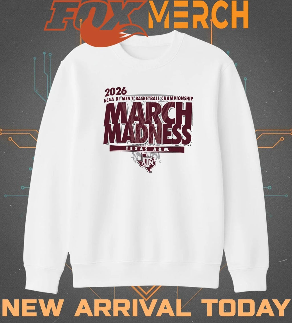 Texas A&amp;M Aggies 2026 NCAA DI Men’s Basketball Championship March Madness shirt