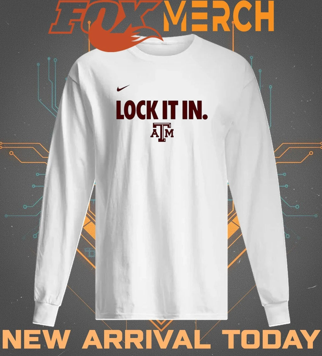 Texas A&amp;M Aggies Lock It In Basketball Postseason Bench t-shirt