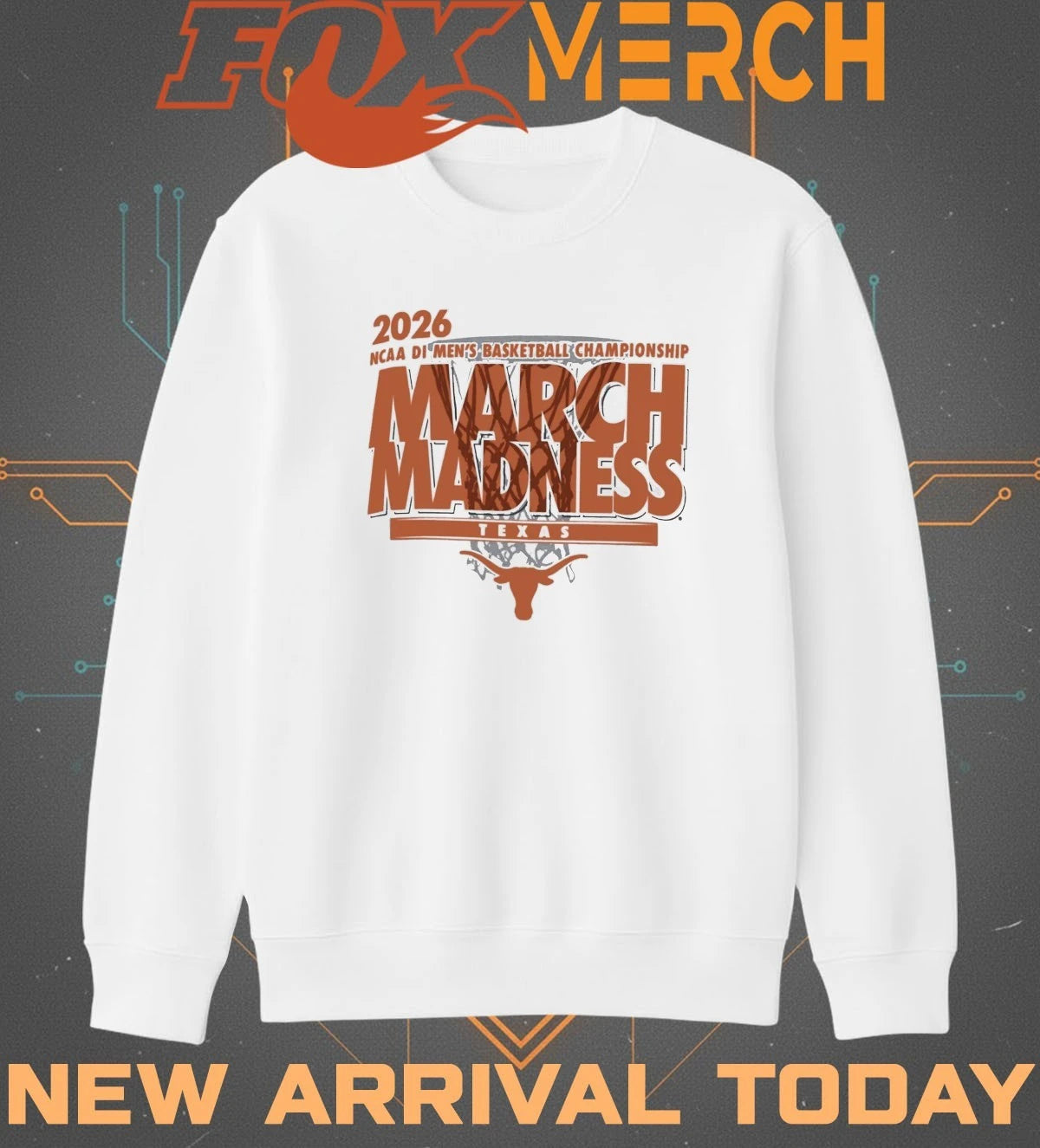 Texas Longhorns 2026 NCAA DI Men’s Basketball Championship March Madness shirt