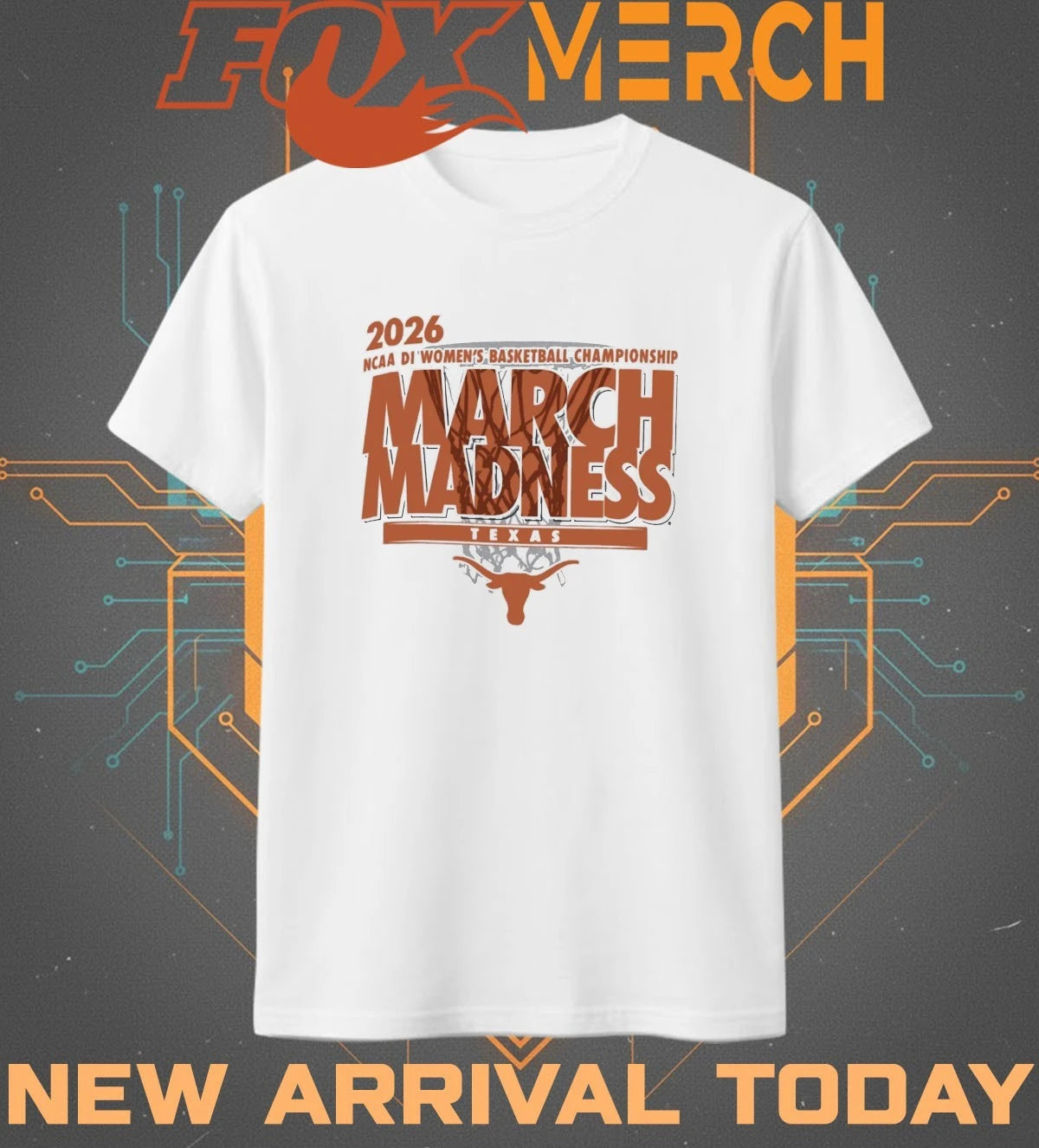 Texas Longhorns 2026 NCAA DI Women’s Basketball Championship March Madness shirt