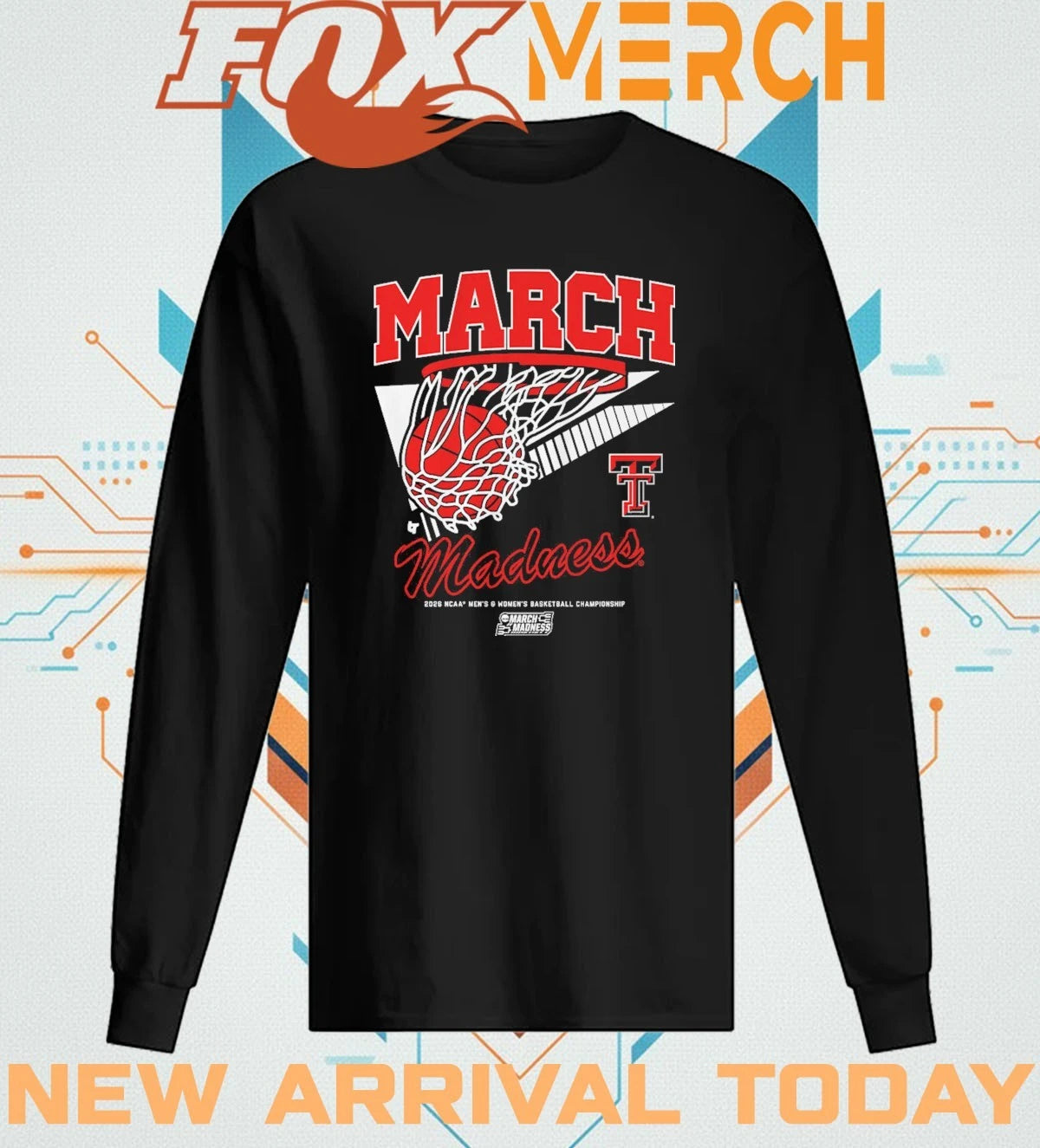 Texas Tech Red Raiders MBB &amp; WBB 2026 March Madness Retro Swish t-shirt