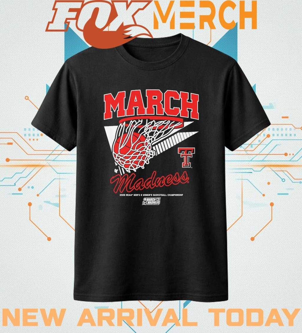 Texas Tech Red Raiders MBB &amp; WBB 2026 March Madness Retro Swish t-shirt
