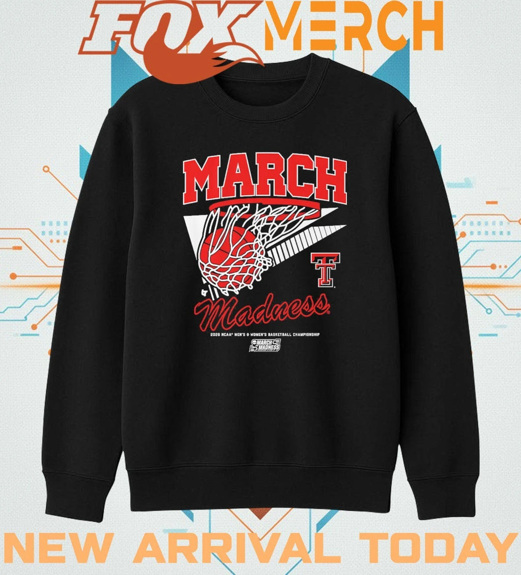 Texas Tech Red Raiders MBB &amp; WBB 2026 March Madness Retro Swish t-shirt