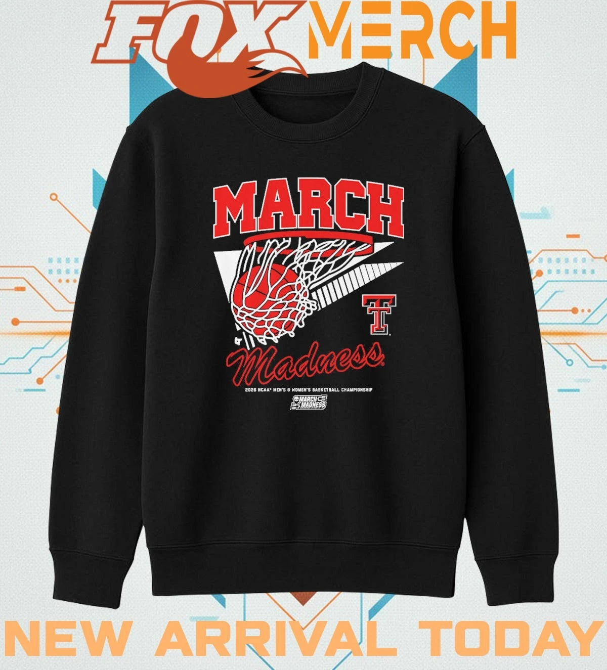 Texas Tech Red Raiders MBB &amp; WBB 2026 March Madness Retro Swish t-shirt