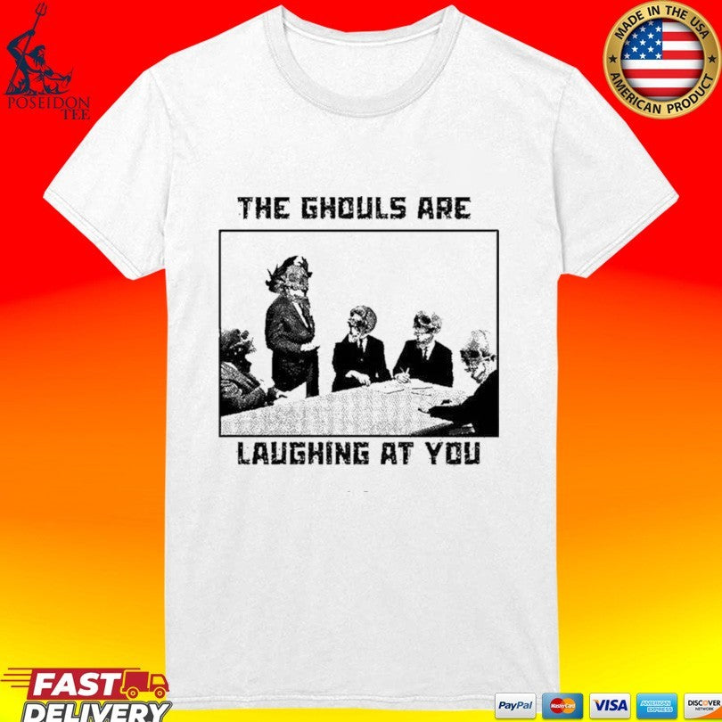The Ghouls Are Laughing At You Skeleton Corporate Meeting Grunge Edgy Graphic T-shirt
