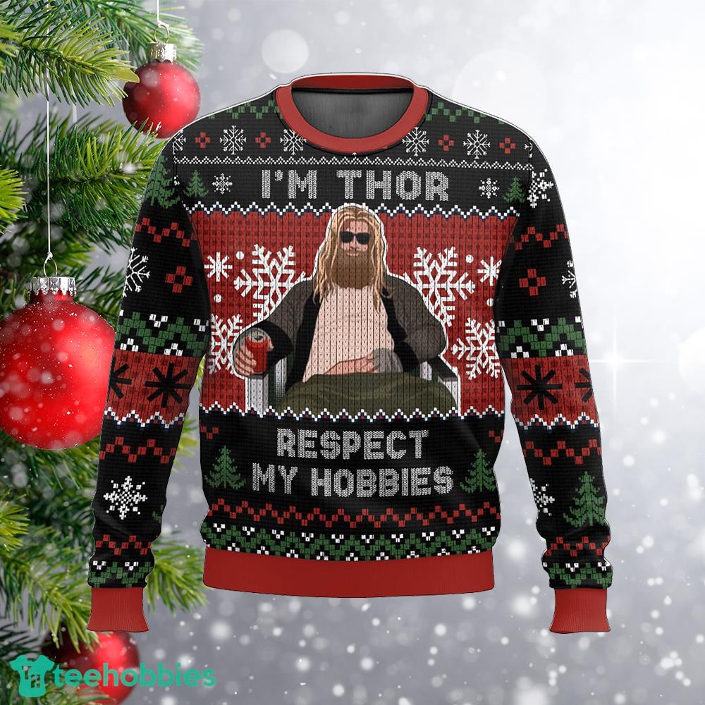 Thor Ugly Sweater Turtleneck Ugly Christmas 3D Sweater Gift For Adult
