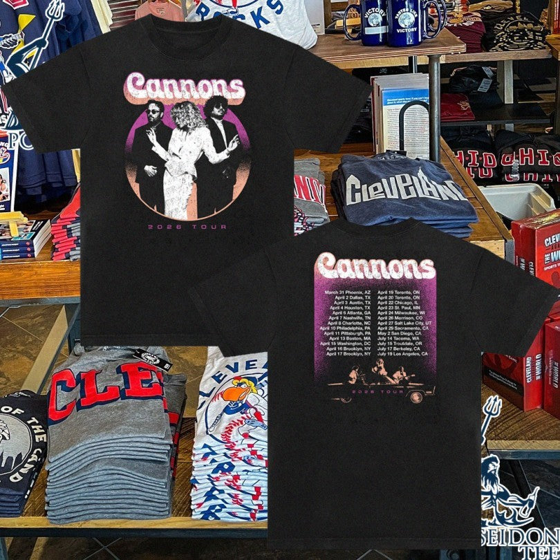 Threefourco Cannons Afterglow Tour 2026 T-shirt