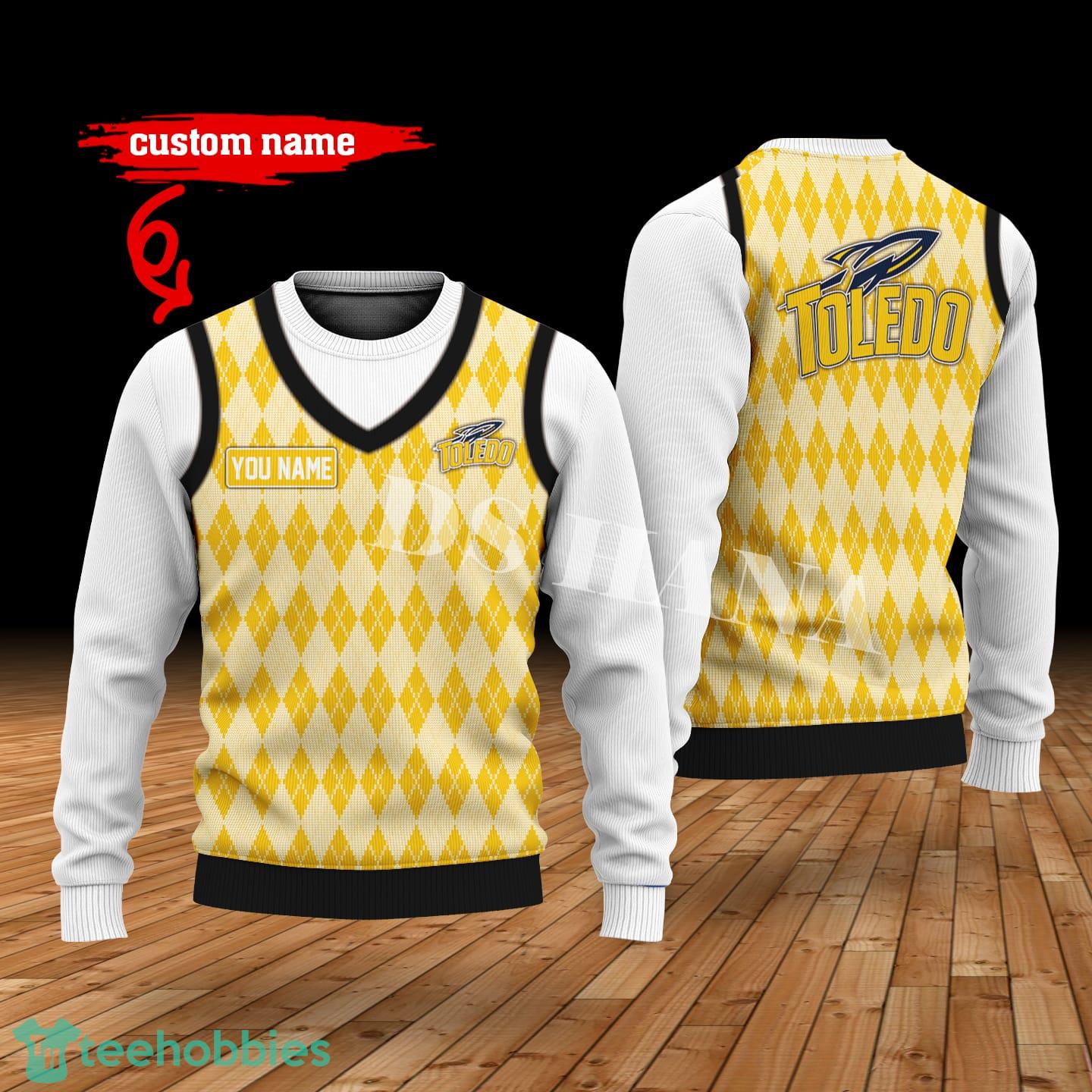Toledo Rockets Custom Name New Style Sweater Ghile Style 3D Print Christmas Sweater