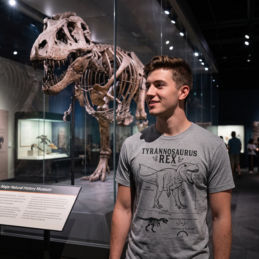 Tyrannosaurus Rex Infographic Men's T Shirt