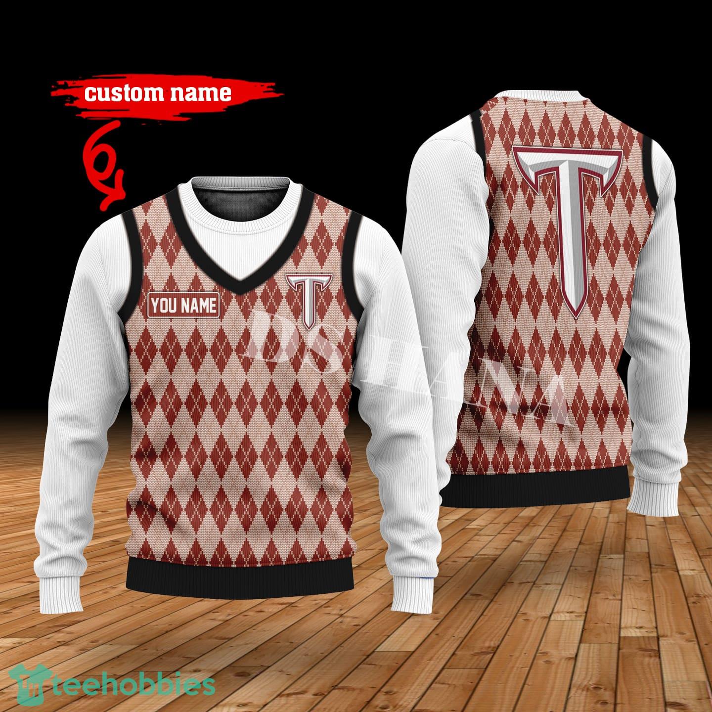 Troy Trojans Custom Name New Style Sweater Ghile Style 3D Print Christmas Sweater
