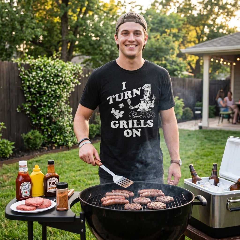 I Turn Grills On Men's T Shirt