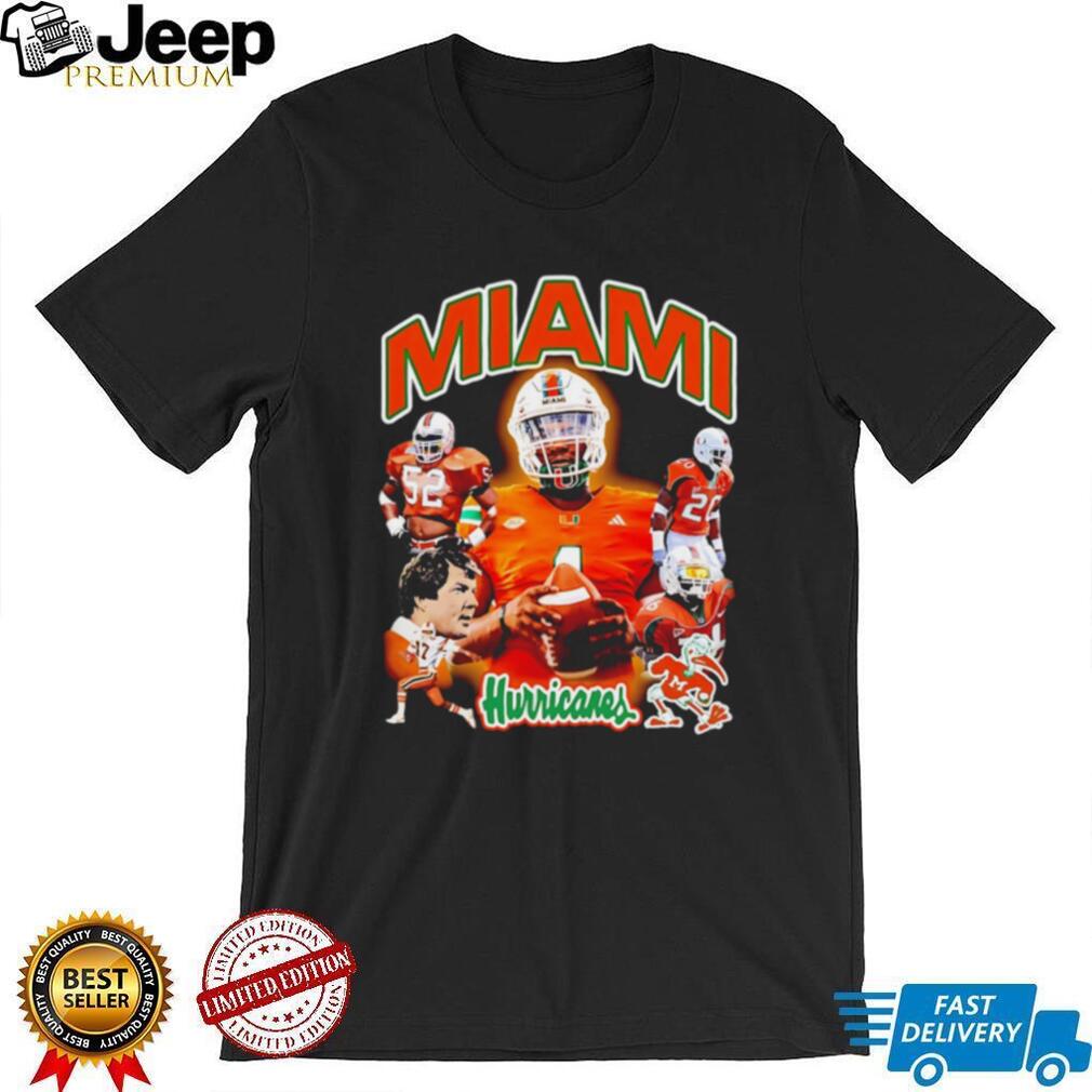 Miami Hurricanes Collage Featuring Players shirt