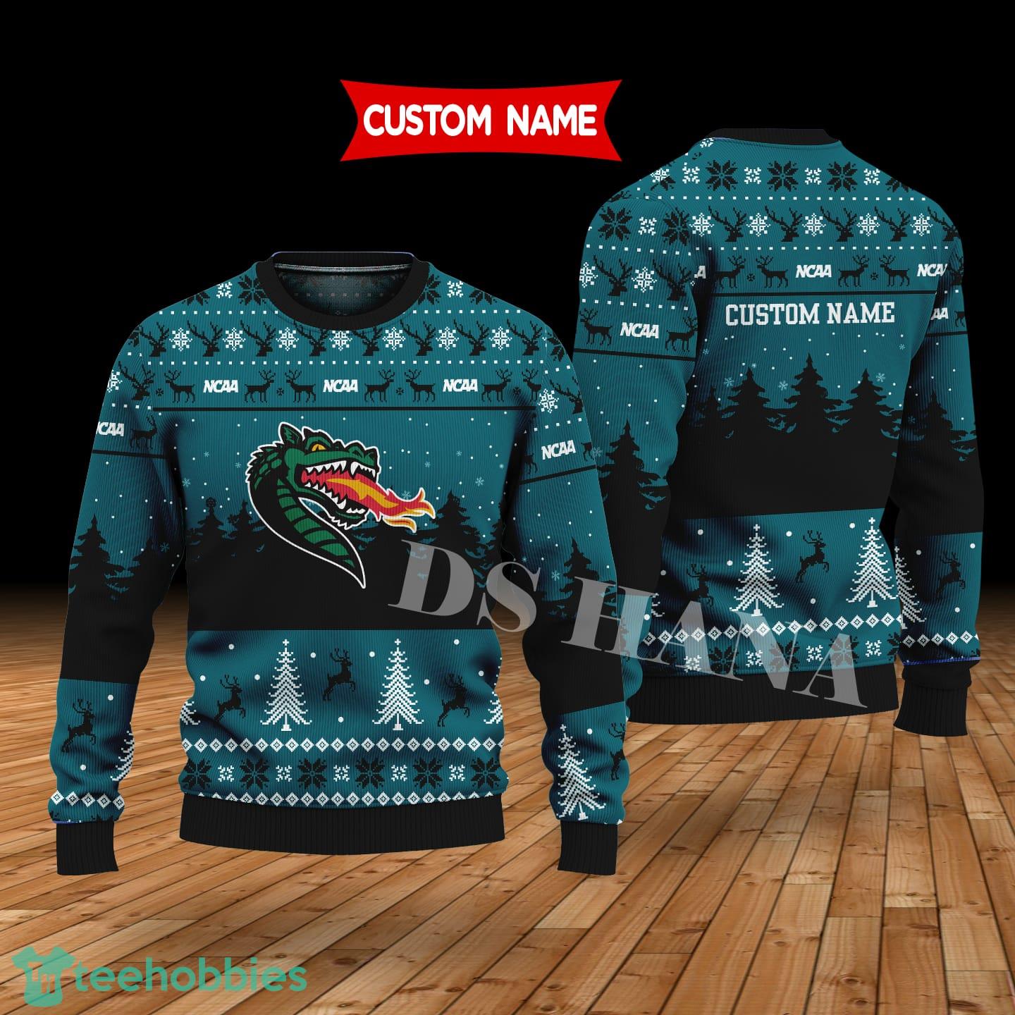 UAB Blazers Custom Name Merry Xmas Sweater For UAB Blazers Fans Sweater