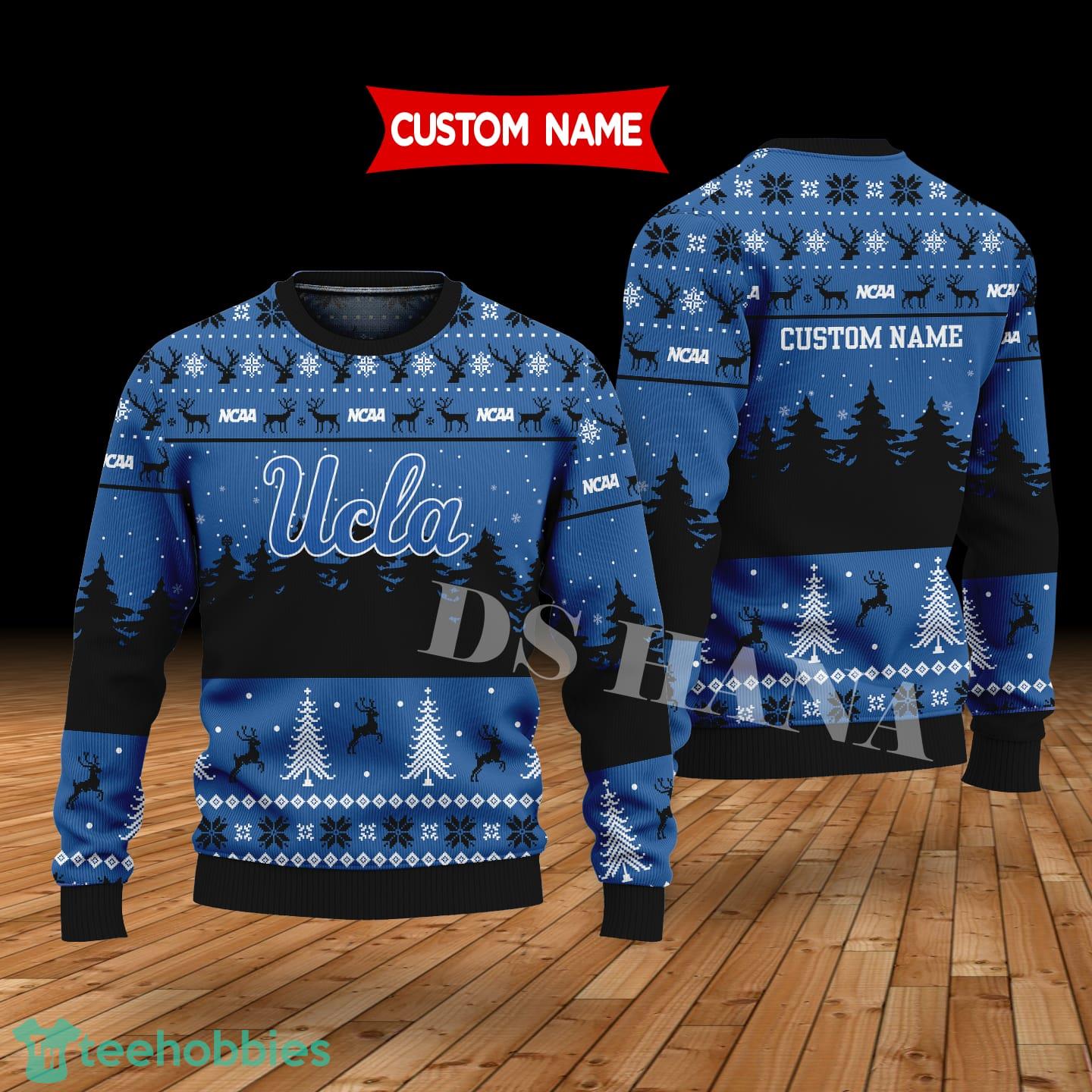 UCLA Bruins Custom Name Merry Xmas Sweater For UCLA Bruins Fans Sweater
