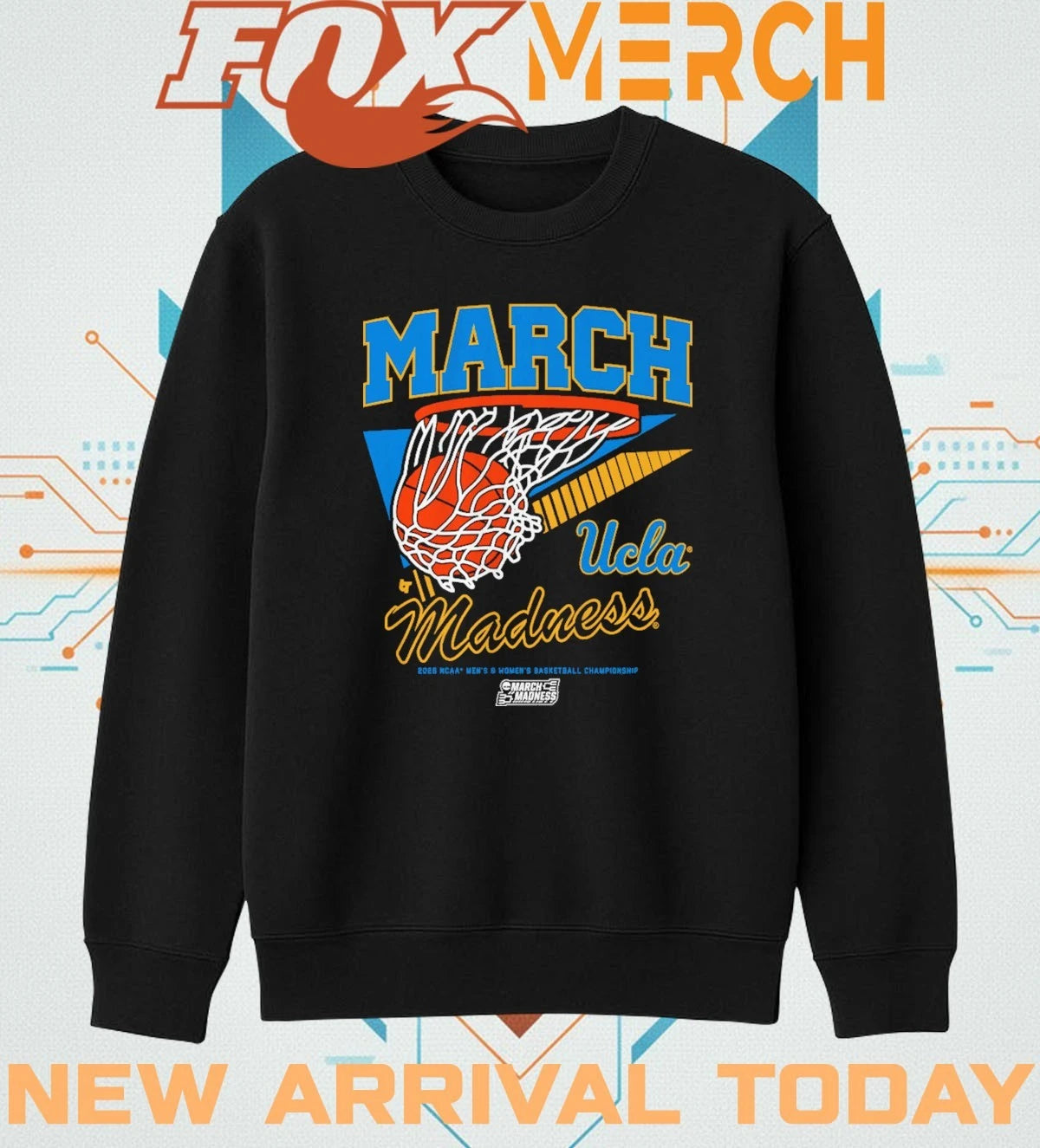 UCLA Bruins MBB &amp; WBB 2026 March Madness Retro Swish t-shirt