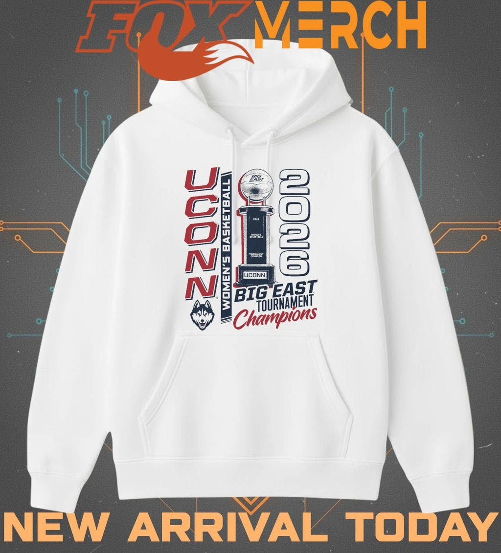 Uconn Huskies 2026 Big East Tournament Champions Trophy t-shirt