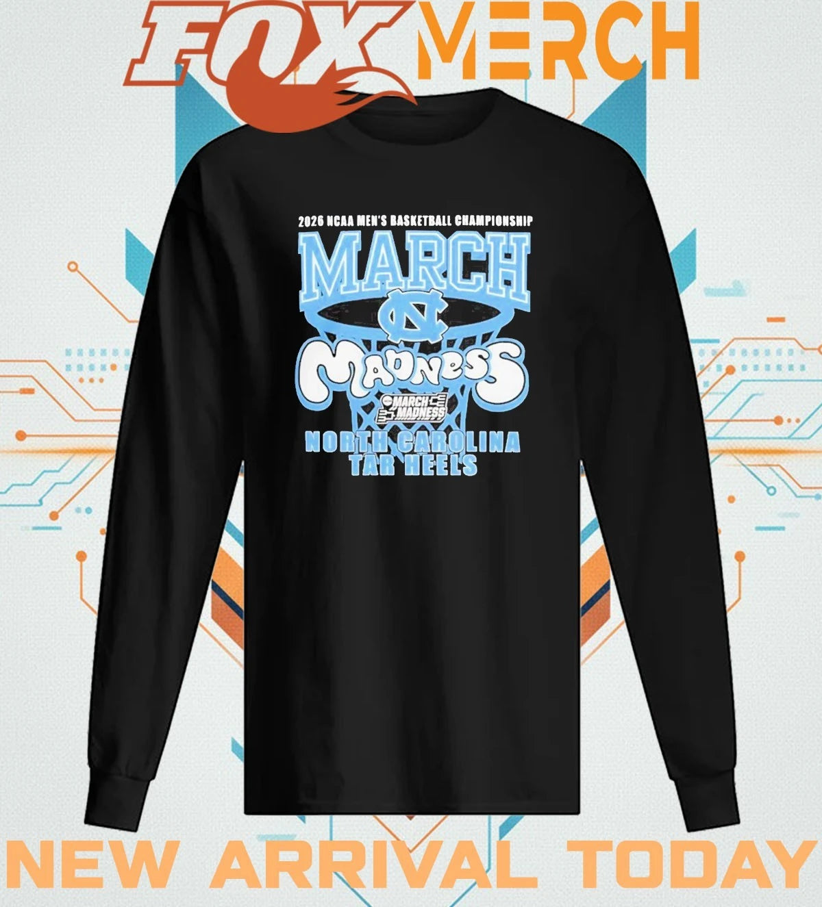 UNC Tar Heels 2026 NCAA Men’s Basketball Championship March Madness t-shirt