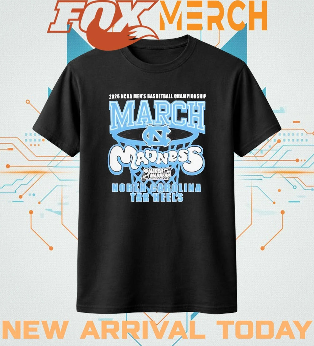 UNC Tar Heels 2026 NCAA Men’s Basketball Championship March Madness t-shirt