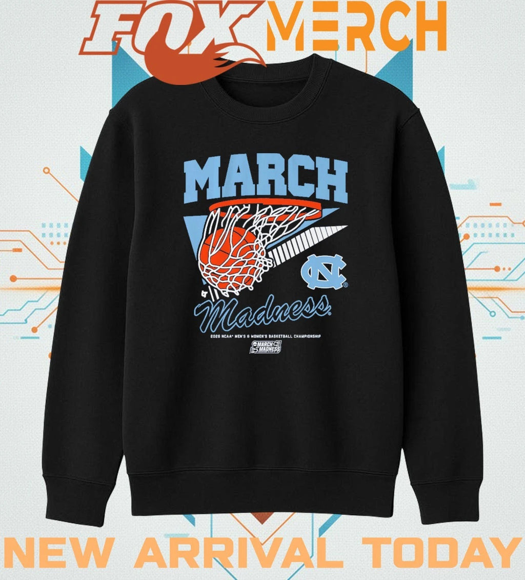 UNC Tar Heels MBB &amp; WBB 2026 March Madness Retro Swish t-shirt