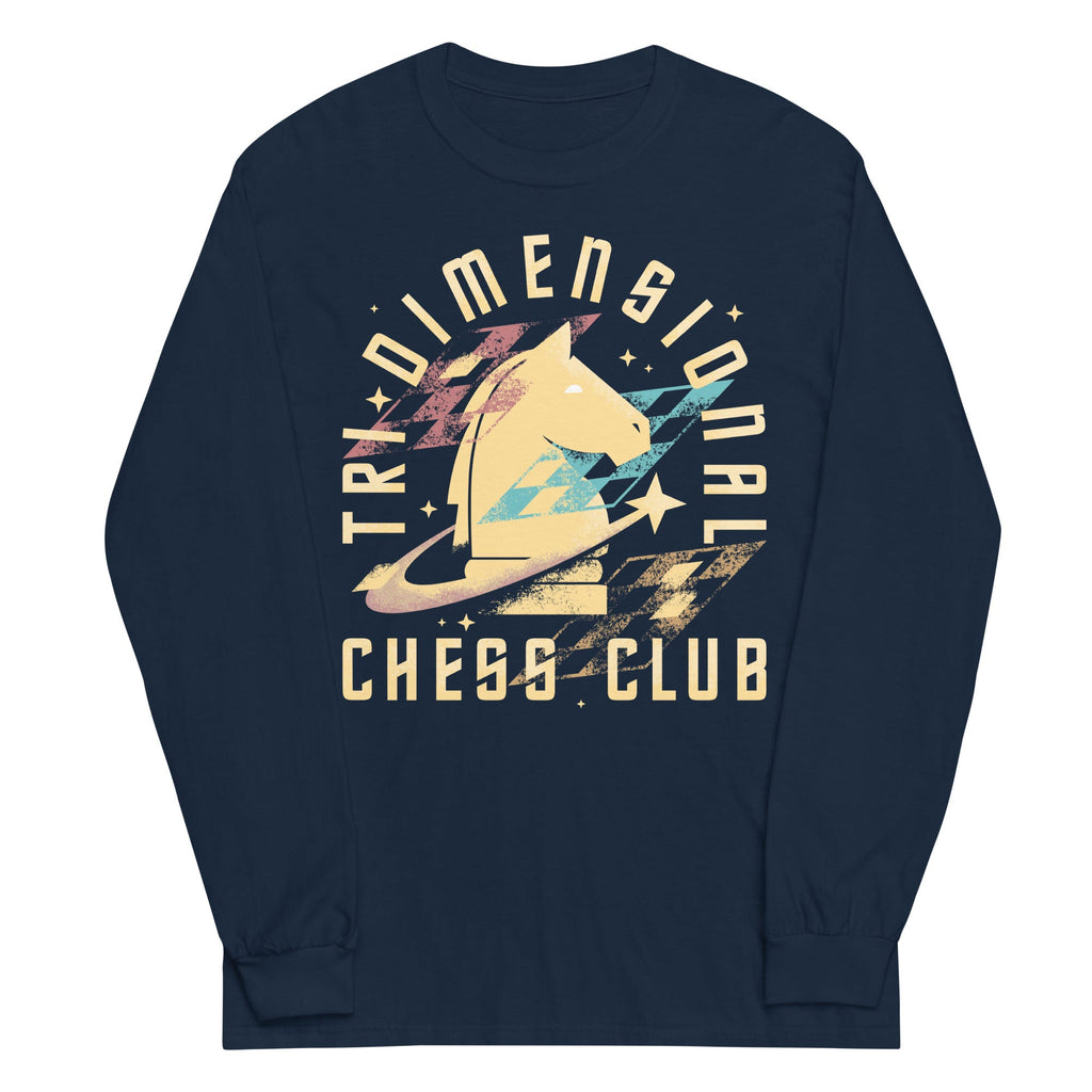 Tri-Dimensional Chess Club Unisex Long Sleeve Tee
