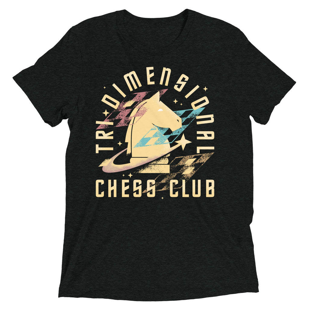 Tri-Dimensional Chess Club Men's Tri-Blend Tee