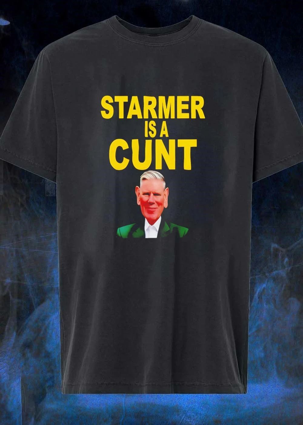 Graphic Apparel Keir Starmer Offensive Slang Text Men’s T-Shirt