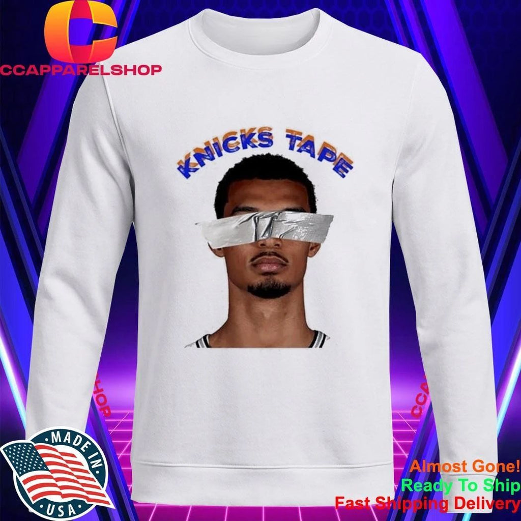 Victor Wembanyama Knicks Tape Duct Tape Over Eyes Meme 2026 NBA Finals Shirt