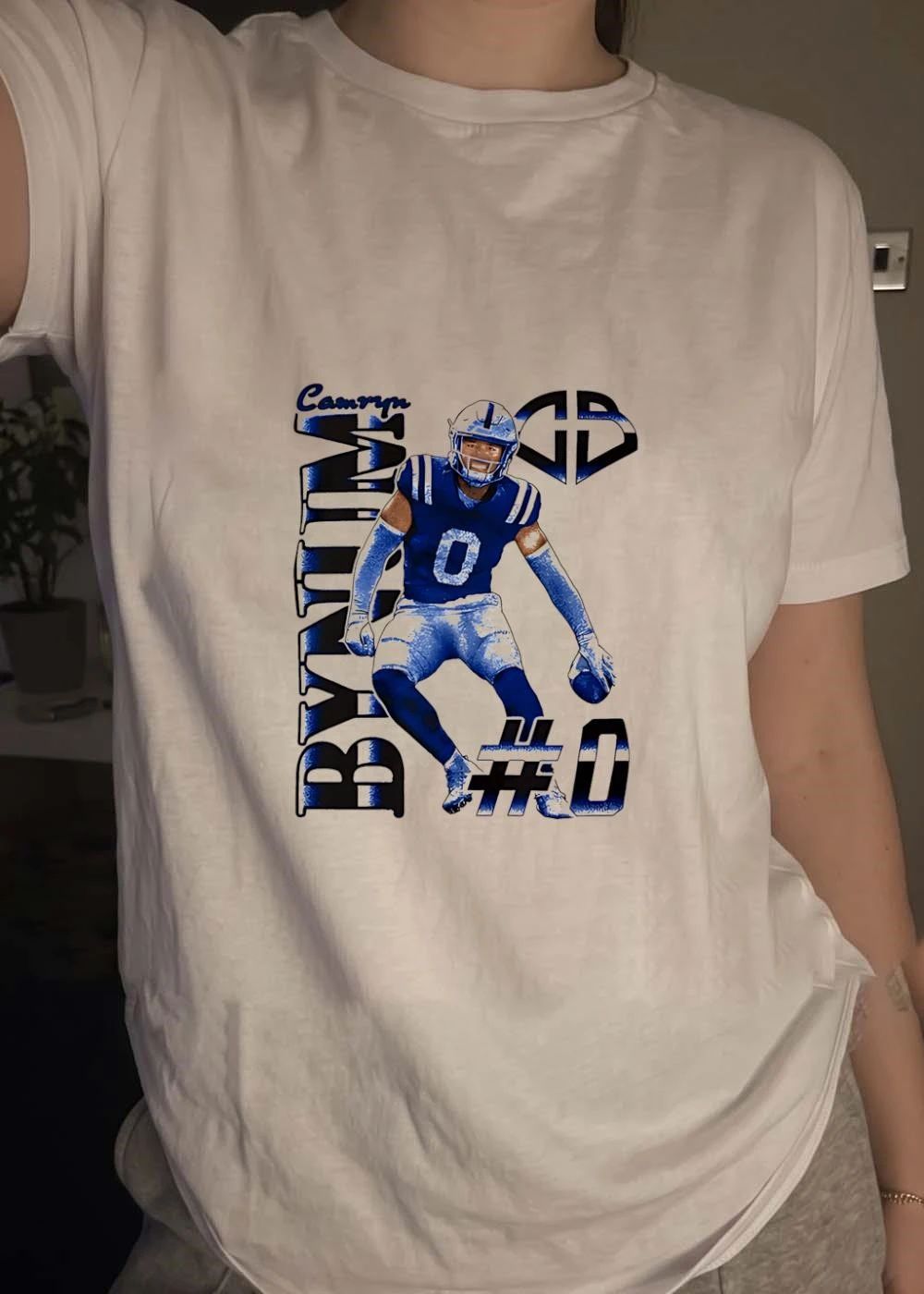 Camryn Bynum DB Colts Number 0 Football Shirt