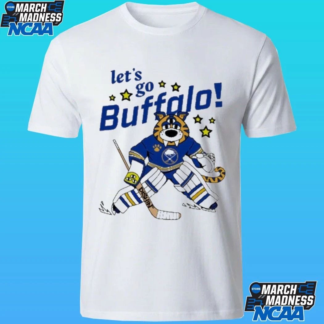 Buffalo Sabres Let’s Go X Just Dishin’ Youth Sabretooth Goalie Shirt