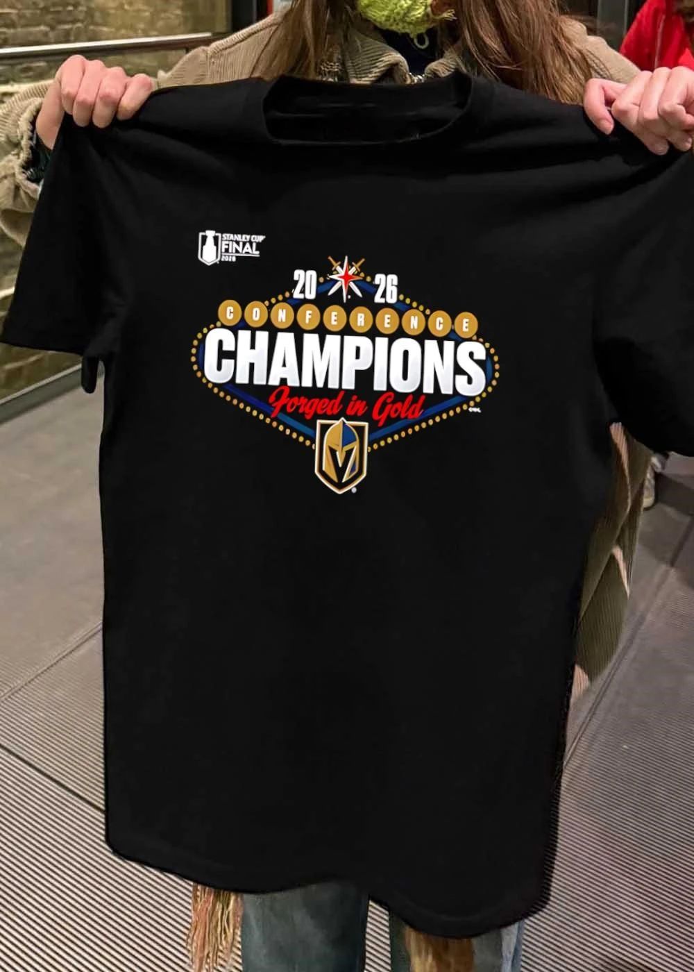 Vegas Golden Knights 2026 Conference Champions Forged In Gold Stanley Cup Final shirt
