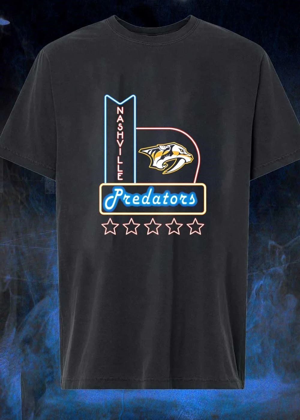 Nashville Predators Neon Sign Retro Light Banner Hockey shirt