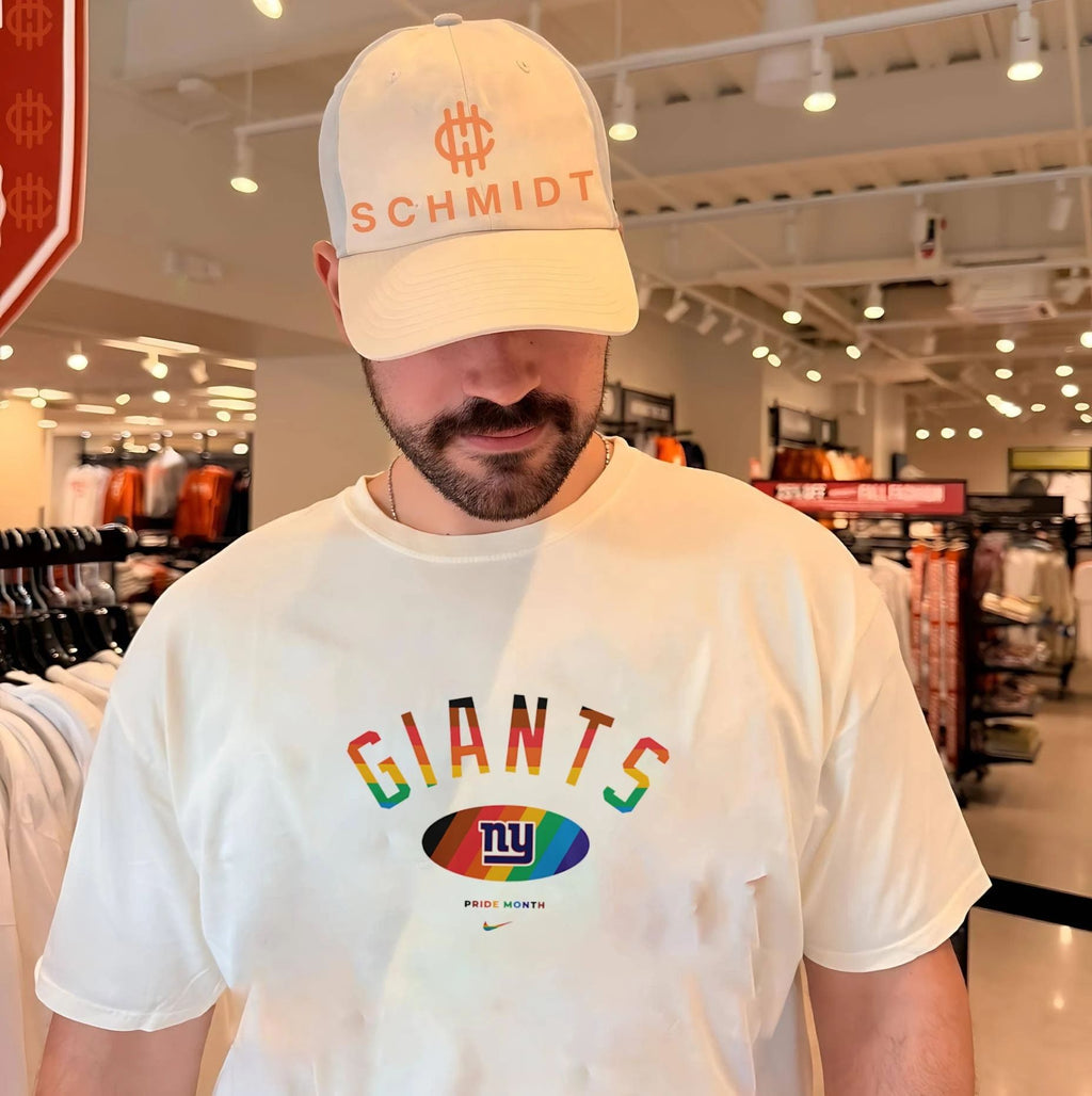 New York Giants Pride Month Rainbow logo shirt