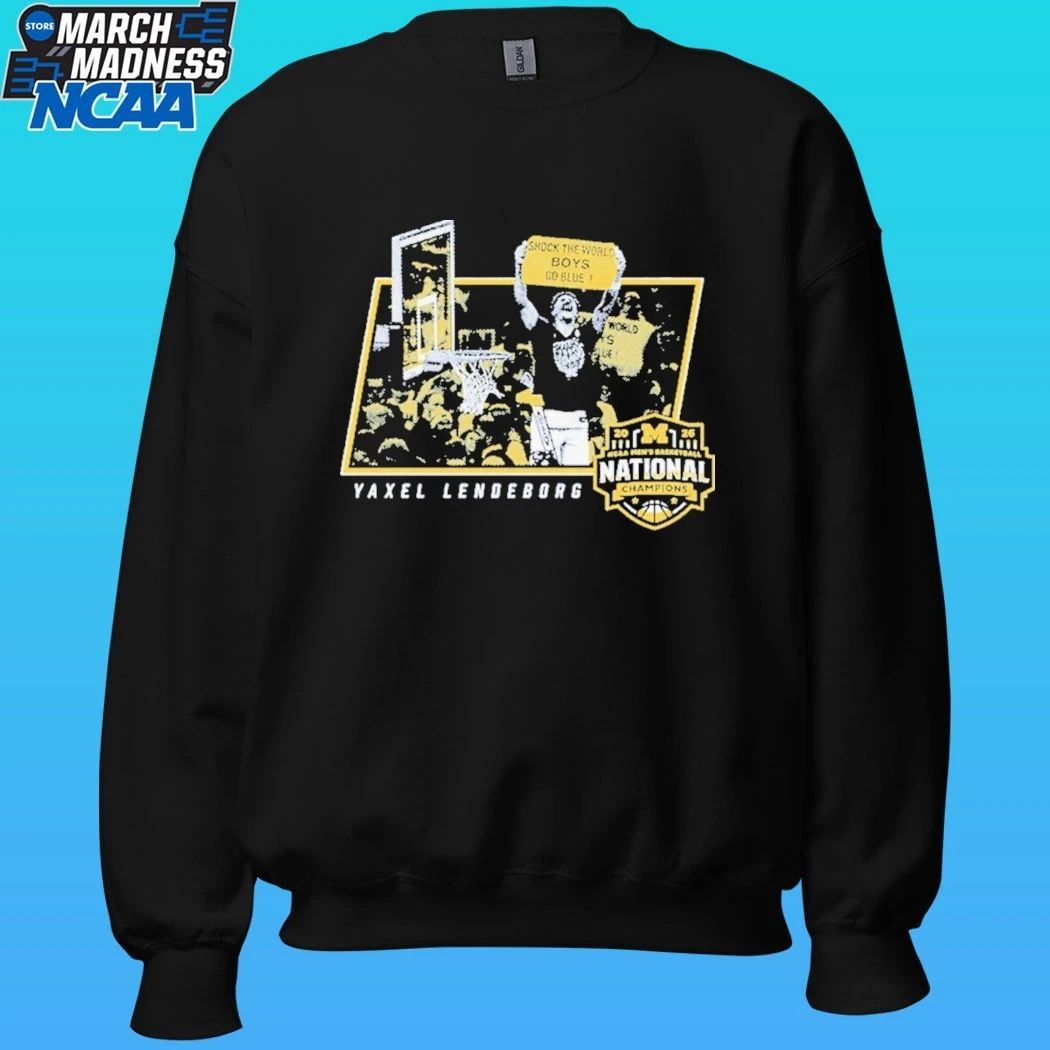 Michigan Wolverines Yaxel Lendeborg Shock The World Boys Go Blue National Champions 2026 Shirt