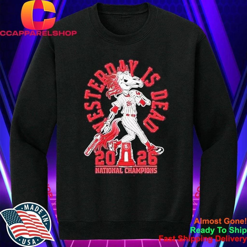 Oklahoma Sooners Baseball Skeleton Horse 2026 National Champions Shirt